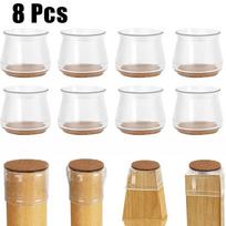 24x Atnaujinti slankikliai Kėdės kojų grindų apsaugos Dangtelis Pagalvėlė Kietmedžio grindims 8pcs