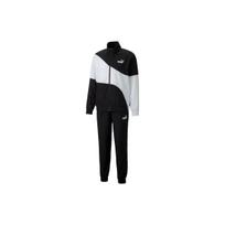 Puma Power Woven Sportinis Kostiumas Su Spalvotais Blokais Ir Logotipo Spaudiniu Striukė Ir Laisvalaikio Kelnės Rinkinys Vyriškas Sportinis Kostiumas Juodas 675747-01 XXL white