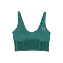 Puma X Pamela Reif Bendradarbiavimo Viršutinė dalis Korsetas Vienspalvė Laisvalaikio Prigludęs Sportinis Liemenėlė Moteriški Apatiniai Žalias 525143-42 L