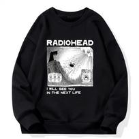 Radiohead I Will See You in The Next Life Hoodie Men/Women Rock Boy Retro Printed Sweatshirts Hip Hop Streetwear Sudaderas Male XS juoda