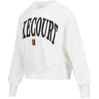 Nike Court Heritage Laisvas Kasdienis Patogus Ilgomis Rankovėmis Amerikietiškas Džemperis Moteriškas Džemperis Baltas Šviesiai Pilkas Juodas FQ2243-100 L black