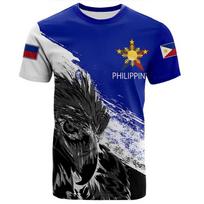 Naujas 3D spausdintas T-shirt su Filipinų vėliava, Filipinų herbu, dvasiniu totemu. Grafiniai T-shirt vyrams. Vintage viršus. 4XL
