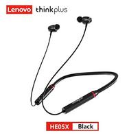 Lenovo HE05X II Bluetooth 5.0 Ausinės C tipo įkrovimo sąsaja Belaidės HIFI Garso Magnetinis Kaklo Juostos laisvų rankų įranga 8 val. Sportinės Ausinės juoda