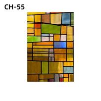Retro Europos stiliaus stiklo lipdukas matinis langas popierius langas dažyta plėvelė retro bažnyčios vitražų langų plėvelė, atspari vandeniui 30x80cm