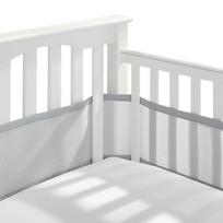 2 vnt./rinkinys Kūdikio kvėpuojantis tinklinis lovytės apdangalas Patogus 4 skydų lovytės apsaugai aplink apsaugą Kūdikio tinklinis lovytės buferis