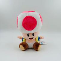 17cm Super Mario 5 spalvų sėdintis atviras grybas žmogus Toad Chinoobio nupjauta liemenė pliušinis žaislas 17cm