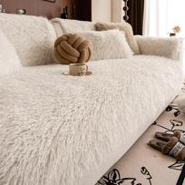 Avies vilnos minkšta sofa pagalvėlė žiemos šilta pliušinė sofa užtiesalai svetainei prabangūs neslystantys universalūs sofos užvalkalai namams 1pc 30x50 pillowcase