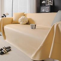 Sofa Rankšluostis Vienas Gabalas Odos Sofos Užvalkalas Apsauga Nuo Katės Įbrėžimų Nelipnus Plaukams Atsparus Techninis Audinys Užvalkalas Atspalvis Pillow case smėlis
