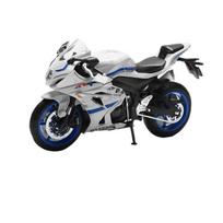 1/12 mastelio SUZUKI GSX1000 lieto metalo motociklo modelis - Realistiškas dizainas, idealus motociklų entuziastams, puiki dovana bet kokio amžiaus žmonėms balta