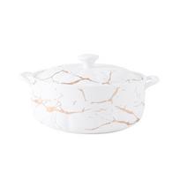 Marmuro rašto aukštos temperatūros matinis buitinis troškinys, binauralinis sriubos lizdas, tonikas, vandeniui atsparus sluoksnis, troškintuvas, sveikas troškinys 12.5X24.8CM