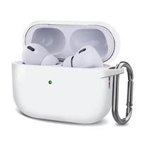 Silikoniniai ausinių dėklai Airpods 1/2 3 Pro 2 Case ausinių dėklas Apsauginis dėklas Apple Airpods Pro 2 Airpods dangteliams Airpods Pro 2 balta