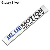 3D metalinis Bluemotion galinės bagažinės logotipas automobilio sparno ženklelio emblemos lipdukų lipdukai, skirti Passat B8 Polo Golf 6 7 Glossy Silver
