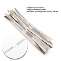 10 vnt. Dantų metalo poliravimo lazdelės juostelės Aliuminio oksidu dengtas šlifavimo paviršius Dantisto balinimo medžiagos Vienašalis/Dvipusis 4mm Single 10pcs B