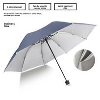 Didelis sulankstomas dvigubas skėtis 2-3 žmonėms nuo saulės ir lietaus - tvirta konstrukcija vyrams ir moterims, pritaikomas reklamai Folding Business Umbrella Series