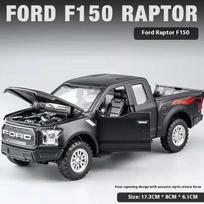 Nauja 1:32 Ford Raptor F150 Pikapas visureigis Metalinis lietas lydinio Modelinis automobilis Garsas Šviesa Atgal traukiamas Kolekcija Vaikų žaislas Dovanos A188 juoda