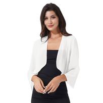 Moteriška bolero striukė ilgomis rankovėmis pečių striukė Megztinis Elegantiška trumpa striukė laisvalaikio sportinė, šventinė, gūžčioja pečiais viršūnė XL dramblio kaulas