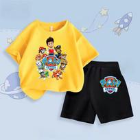 Paw Patrol rinkinys vaikams berniukams šortai+marškinėliai trumpomis rankovėmis 2 dalių apranga berniukams kasdieniai animaciniai drabužiai vaikiškos gimtadienio dovanos 130