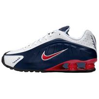 Nike Shox R4 USA 2025 Unisex sportbačiai Mėlyni Balti Varsity-Raudoni HQ1988-400 42 blue