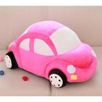 Niuniu žaislai Pliušinis vabalas automobilio lėlė 35 cm rožinė