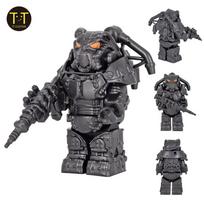 MOC Kariniai X01 Šarvuoti Kareiviai Mini Anime Veiksmo Fallouts Figūrėlės Ginklai Robotai Riteriai Statybiniai Blokeliai Plytos DIY Žaislai dovanos