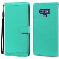 Note 9 dėklas Samsung Galaxy Note 9 dėklas N960F N960 piniginės odinis atverčiamas dėklas Samsung Note9 dėklas knygelės viršelis Coque Fundas For Samsung Note 9 dangaus mėlyna spalva