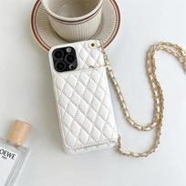Kryžinė piniginė-dėklas telefonui IPhone 16 Plus 15 14 13 12 Pro Max Kortelių laikiklis Dirželis-virvelė Piniginė su užtrauktuku PU odos dangtelis For iPhone 15
