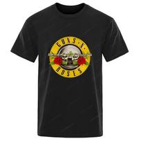 Guns N 'Roses Hard Rock Men's and Women's Ted Hip Hop Clothing Music Men's and Women's Cotton T-Shirts S
