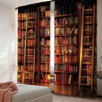 2 vnt. Knygų lentynos užuolaidos Vintažinės knygos Bibliotekos knygų lentynos Spausdintos knygų lentynos Kambario dekoras Užuolaidos Langų užuolaidos Svetainei Miegamajam 29x65in(75x166cm)