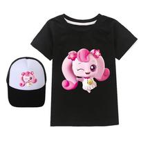 Kids Tops Cartoon Catche Teenie ping Summer Cotton Baby Girls Short Sleeve Outerwear Boys T Shirt Children Clothes 110