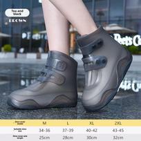 2023 M. Moteriški Vandeniui Atsparūs Neslystantys Lietaus Batai ir Batų Gaubtai - Stori, Atsparūs Dėvėjimuisi, Visų Amžių Size 34-36 ruda