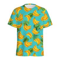 Aloha Bananas 3D Spausdinti Marškinėliai Vyrams Madingi Laisvalaikio Trumpomis Rankovėmis Viršutiniai Drabužiai Vasaros Vaisiai Grafiniai Marškinėliai Vaikams Y2k Animaciniai Marškinėliai XL