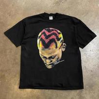 Madingi vyriški moteriški marškinėliai Rodman Amerikietiško stiliaus Didelė galva Apvalus kaklas Trumpomis rankovėmis Medvilniniai marškinėliai Laisvi Street Wear Viršutiniai drabužiai M gray