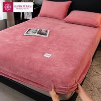 Šiltas flanelinis paklodė su elastine juostele viengulei / dvigulei lovai Itin minkštas šiltas apsauginis užvalkalas Odai nekenksmingas čiužinio užvalkalas 90cmx200cm Only a Sheet