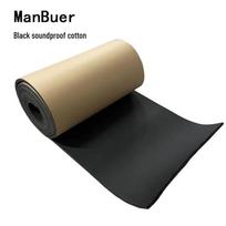 **ManBuer Automobilio Garso Izoliacinis Lipnus Kilimėlis**: Triukšmą mažinanti izoliacija automobilių variklių gaubtams** 50×100cm *3mm thick black cotton