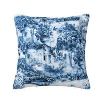 Toile De Jouy Prancūziško Rašto Pagalvės Užvalkalas 45x45 Namų Dekoras Spausdintas Gėlių Mėtymo Pagalvės Užvalkalas Svetainei Dvipusis 40x40cm 16x16in