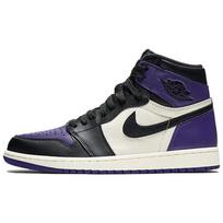Air Jordan 1 Retro High OG Court Purple Vyriški sportbačiai Sail-Black 555088-501 45