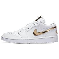 Air Jordan 1 Retro Low Balti Metalinio Aukso Moteriški Kedai CZ4776-100 36.5