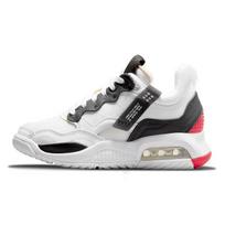 Air Jordan MA2 GS Šviesiai pilki universiteto raudoni vaikiški sportbačiai balti juodi CW6594-106 36.5