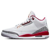 Air Jordan 3 Retro Cardinal Red Vyriški sportbačiai Balti Šviesiai-Kario spalvos Cementiniai-Pilki CT8532-126 44