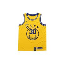 Nike Golden State Warriors Stephen Curry #30 Retro Riboto leidimo Swingman marškinėliai Vyriški marškinėliai Geltoni BQ8109-729 M