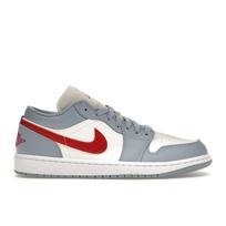 Air Jordan 1 Low Blue Whisper Dune Red Moteriški sportbačiai Balti Sail Mėlyni-Pilki DC0774-164 36