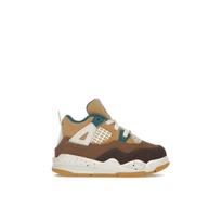 Air Jordan 4 Retro TD Cacao Wow Kūdikio Sportbačiai Rudi Geodo-Žalsvai Mėlyni Ale-Rudi FB2215-200 23.5