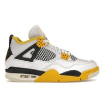 Air Jordan 4 Retro Vivid Sulphur moteriški sportbačiai, balti kokoso pieno antracitas AQ9129-101 36.5