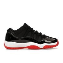 Air Jordan 11 Retro Low GS Bred 2025 Vaikų sportbačiai Juodi Balti Varsity-Raudoni FV5121-006 36