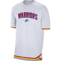 Nike Dri-Fit NBA Golden State Warriors Hardwood Classics apvaliu kaklu, prakaitą sugeriantis trumpomis rankovėmis T-shirt vyrams Baltas FZ0141-100 L