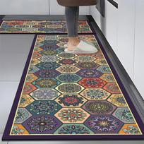 Neslystantys virtuvės kilimai svetainei Ilgas plotinis kilimas Virtuvės grindų kilimėlis Kilimai Įėjimo durų kilimėlis Namų dekoras Alfombra Tapis 40 x 60 cm 1pc šviesiai pilka spalva