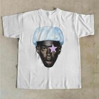 2025 Retro Tendencija Portretas Tyler The Creator Marškinėliai Vasaros Gatvės Apranga T-shirt Vyrai Moterys Viršus Laisvalaikio Harajuku Y2K Hip Hop Raperis Dainininkas S