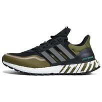 Adidas Ultraboost Patogus Audinys Oda Neslystantis Atsparus Dilimui Kvėpuojantis Žemi Laisvalaikio Bėgimo Bateliai Unisex Sportbačiai Žali Rudi ID4167 43⅓