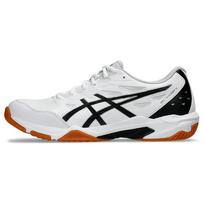 Asics Gel-Rocket 11 Patogūs universalūs žemi treniruočių bateliai Unisex sportbačiai Balti Juodi 1073A065-101 36