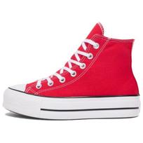 Converse All Star Lift Madingi Laisvalaikio Neslystantys Patvarūs Aukšti Batai Riedlentėms Moteriški Kedai Raudoni A09220C 37